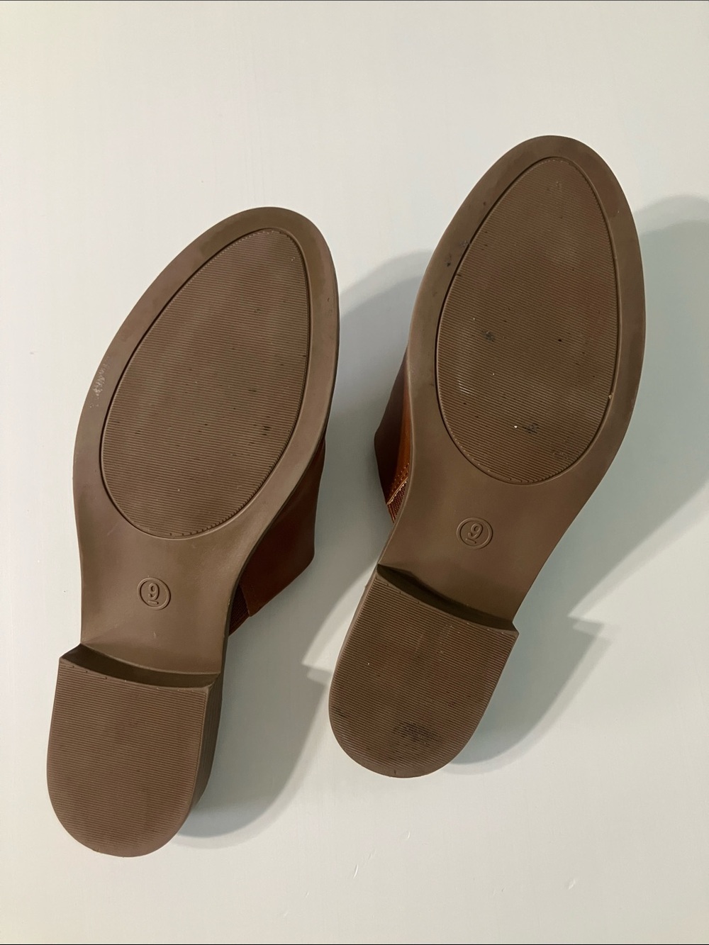 Universal Thread Brown Leather Slip-On Mules - Picture 3 of 3